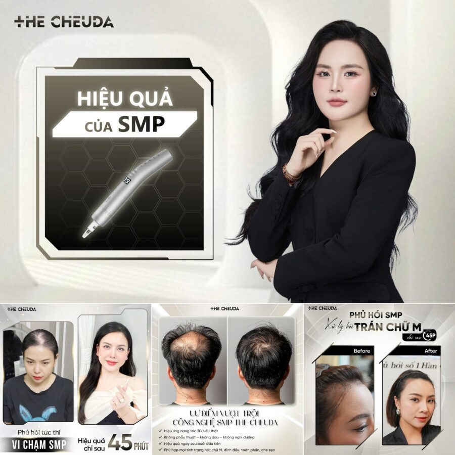 SMP Vi chạm sắc tố da đầu là gì? Giải pháp cứu cánh cho người hói đầu từ The Cheuda 3 Vi chạm sắc tố da đầu