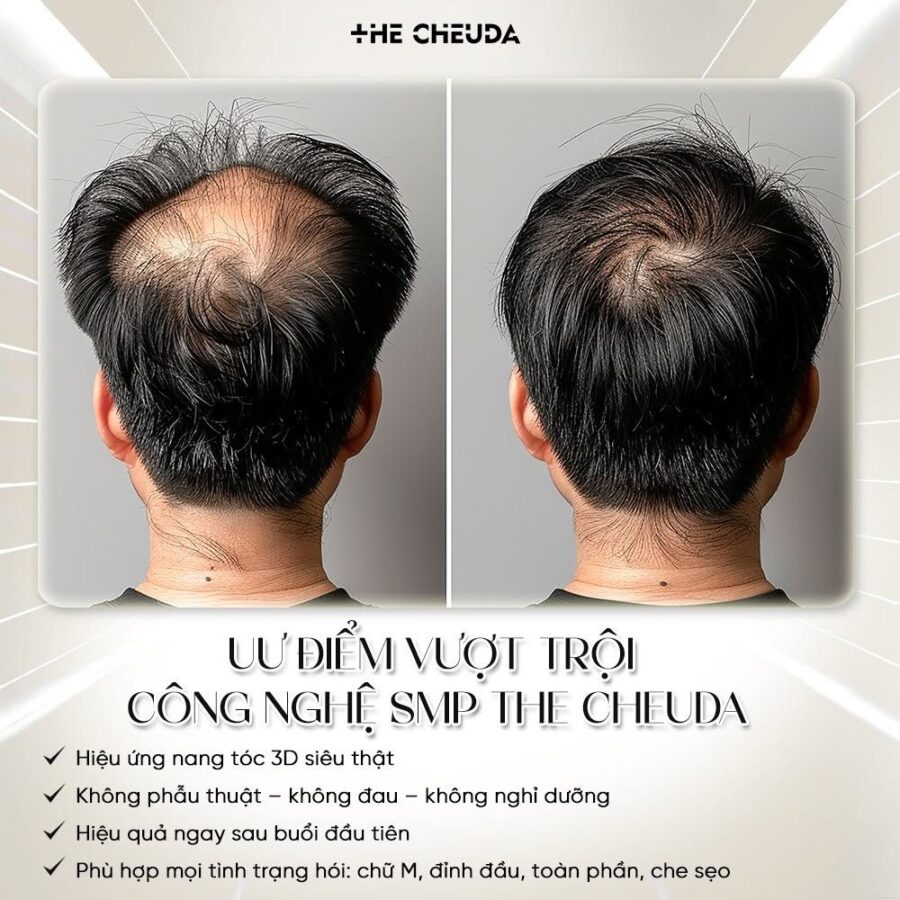 vi chạm sắc tố da đầu SMP